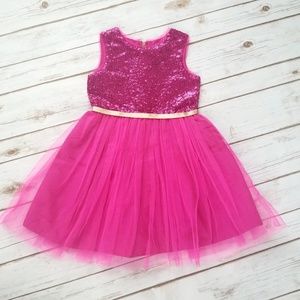 A.T.U.N. Fuchsia Glitter Dress || 3T